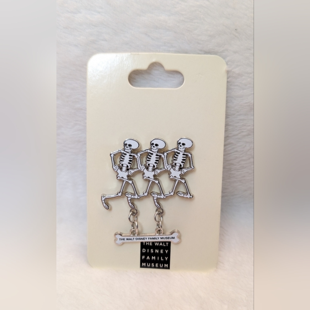 Disney pin The Walt Disney Family Museum Skeleton Dance Dangle new - Picture 2 of 3